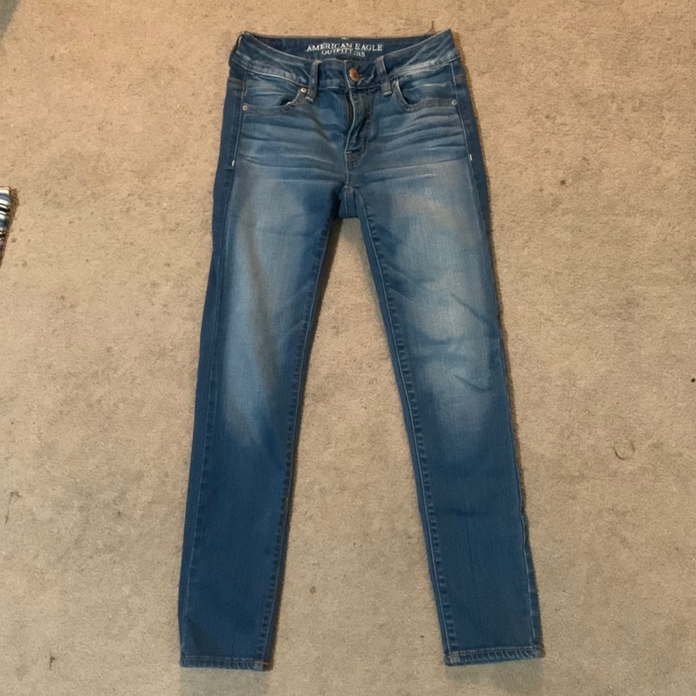 american eagle plain jeans
